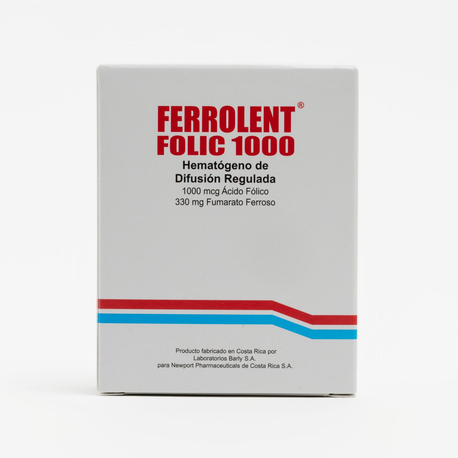 Ferrolent Folic 1000 Cápsulas